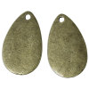 Picture of Zinc Metal Alloy Charm Pendants Teardrop Antique Bronze 24mm(1") x 14mm( 4/8"), 30 PCs