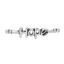 Picture of Zinc Based Alloy Connectors Antique Silver Color Message " Hope " 22mm x 5mm, 6 PCs