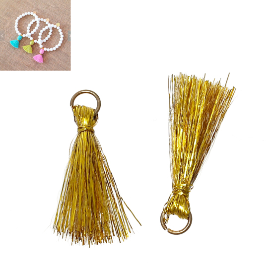 Immagine di Poliestere Nappine Oro 25.0mm, 20 Pz