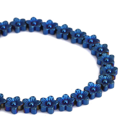 Blue Hematite Beads, 4-10mm