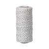 Picture of Cotton Jewelry Sewing Thread Cord White Stripe 1.5mm, 1 Roll(approx 100 Yards)