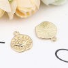 Picture of Zinc Based Alloy Religious Charms Oval Gold Plated Eye of Providence/ All-seeing Eye 15mm x 14mm, 10 PCs