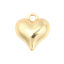 Picture of Zinc Based Alloy Valentine's Day Charms Heart Gold Plated 16mm x 14mm, 10 PCs