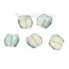 Picture of Glass Loose Beads Irregular Green AB Rainbow Color Aurora Borealis Transparent About 18mm x 17mm, Hole: Approx 1.1mm, 20 PCs