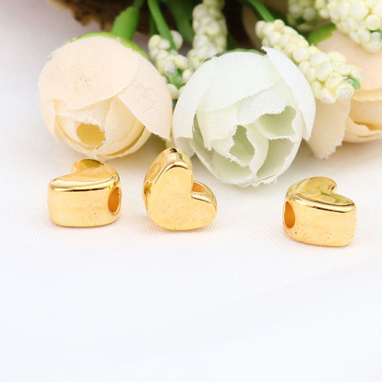 Picture of Acrylic Beads Heart About 12mm x 9mm, 200 PCs
