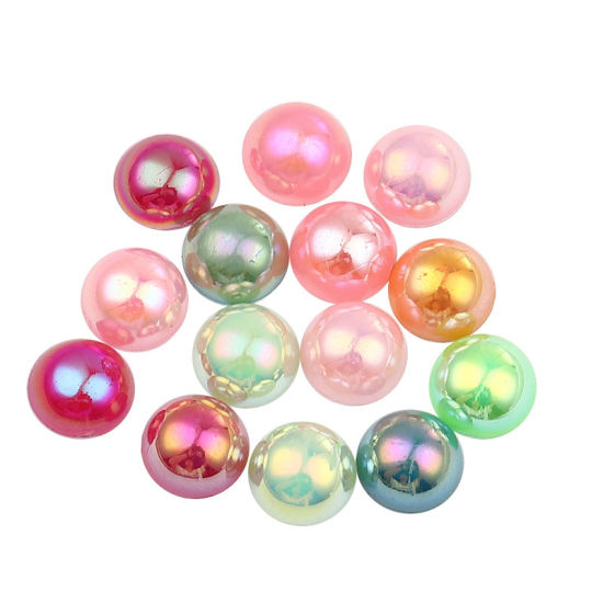 Picture of Acrylic Dome Seals Cabochon Hemispherical At Random AB Color 5mm Dia, 1000 PCs