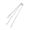 Picture of 5 Sets 304 Stainless Steel Semi-finished Bracelets For DIY Handmade Jewelry Making Silver Tone 18cm(7 1/8") long