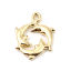 Picture of Zinc Based Alloy Ocean Jewelry Charms Dolphin Animal 16K Real Gold Plated 21mm x 16mm, 10 PCs