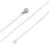 Bild von 304 Stainless Steel Link Curb Chain Necklace Silver Tone 45cm(17 6/8") long, 1 Piece