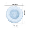 Picture of Silicone Resin Mold For Jewelry Making Ashtray Skull White 13cm x 13cm, 1 Piece