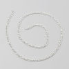 Picture of Iron Based Alloy 3:1 Figaro Link Curb Chain Findings Silver Plated 5x3mm 3x2.5mm, 5 M