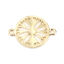 Picture of Zinc Based Alloy Connectors Round 18K Real Gold Plated Filigree 22mm x 16mm, 5 PCs