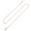 Picture of 304 Stainless Steel Stylish Face Mask And Glasses Neck Strap Lariat Lanyard Necklace Gold Plated Pink 51cm(20 1/8") long, 1 Piece