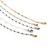 Picture of 304 Stainless Steel Stylish Face Mask And Glasses Neck Strap Lariat Lanyard Necklace Gold Plated Multicolor 51cm(20 1/8") long, 1 Piece