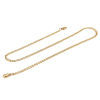 Picture of 1 Piece Vacuum Plating 304 Stainless Steel Stylish Face Mask And Glasses Neck Strap Lariat Lanyard Necklace Gold Plated Oval 54cm(21 2/8") long