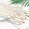 Picture of 1 Piece Vacuum Plating 304 Stainless Steel Stylish Face Mask And Glasses Neck Strap Lariat Lanyard Necklace Gold Plated Oval 54cm(21 2/8") long