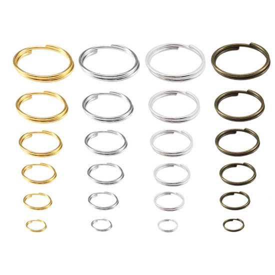 Bild von Eisenlegierung Bindering Bronzefarbe Ring 12mm, 1 Box