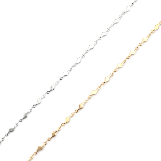 Imagen de 304 Stainless Steel Necklace Lightning Silver Tone 45cm(17 6/8") long, 1 Piece