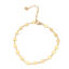 Picture of 1 Piece Vacuum Plating 304 Stainless Steel Anklet Gold Plated Heart