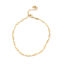 Immagine di 1 Piece Vacuum Plating 304 Stainless Steel Anklet Gold Plated Rectangle Heart