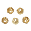 Picture of Brass Beads Caps Flower Brass Color (Fits 6mm Beads) 7mm( 2/8") x 7mm( 2/8"), 20 PCs                                                                                                                                                                          