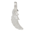 Image de Pendentifs en Laiton Aile d'Ange Argent Mat 21mm x 8mm, 5 Pcs