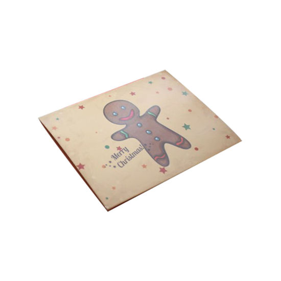Image de Enveloppe en Papier Autocollants pour DIY Déco Bonhomme de Pain d'épices de Noël Brun Clair 11.5cm x 8.5cm, 1 Kit