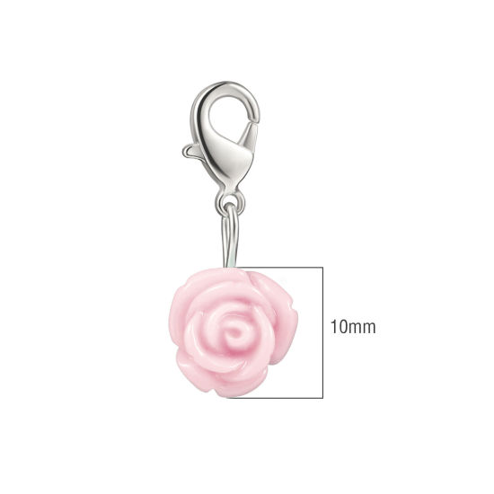 Picture of Plastic Knitting Stitch Markers Rose Flower At Random Color Mixed 12 PCs