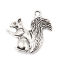 Immagine di Lega di Zinco Charms Scoiattolo Argento Antico 21mm x 21mm , 30 Pz