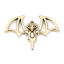 Picture of Zinc Based Alloy Pendants Halloween Bat Animal Gold Tone Antique Gold 33mm x 23mm, 10 PCs