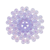 Picture of Resin Embellishments Flower Mauve AB Color Hollow 39mm(1 4/8") x 39mm(1 4/8"), 20 PCs
