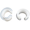 Picture of Silicone Resin Mold For Jewelry Making Bracelets C Shape White 1 Piece