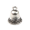 Picture of Zinc Based Alloy Charms Christmas Jingle Bell Antique Silver Color 12mm x 11mm, 20 PCs