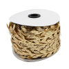 Picture of Fabric Satin Ribbon Golden Leaf 25mm, 10 M