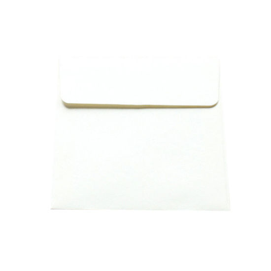 Image de Enveloppe en Papier Kraft Carré Blanc 10cm x 10cm, 20 Pcs