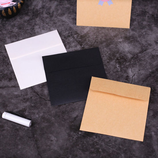 Picture of Kraft Paper Envelope Square White 10cm x 10cm, 20 PCs