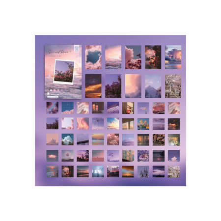 Bild von Papier DIY Scrapbook Sticker Aufkleber Bunt 11.6cm x 7.6cm, 1 Box