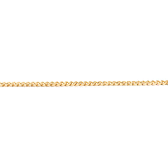 Bild von 1 Strang Vakuumbeschichtung 304 Edelstahl Panzerkette Kette Halskette Vergoldet 60cm lang