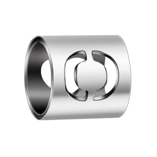 Immagine di 304 Acciaio Inossidabile Perline Cilindrico Tono Argento Lettera Maiuscola Lettere " O " 6mm x 6mm, 2 Pz