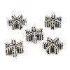 Imagen de Zamak Cuentas Copo de nieve Navidad Plata Antigua Aprox 15mm x 13mm, Agujero: Aprox 1.6mm, 30 Unidades