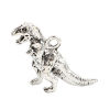 Bild von Zinklegierung Charms Dinosaurier Antiksilber 3D 27mm x 22mm, 5 Stück