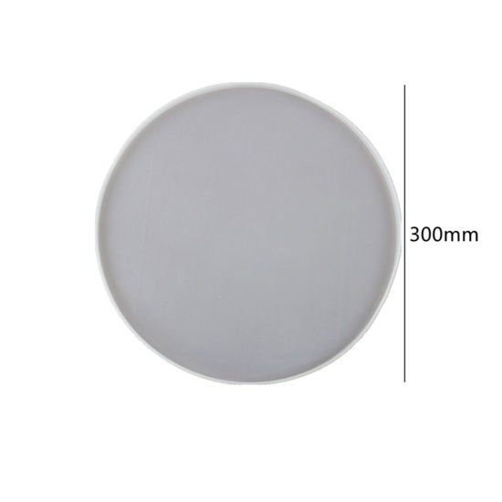Bild von Silikon Gießform Rund Weiß 30cm D., 1 Stück