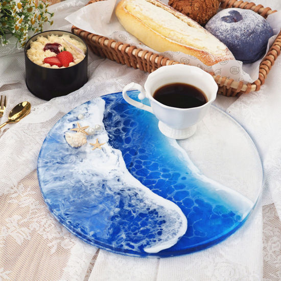 Bild von Silikon Gießform Rund Weiß 30cm D., 1 Stück