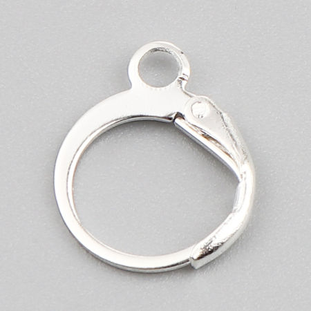 Bild von Creolen aus Eisenlegierung mit Ringring und Schleife