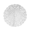 Picture of 304 Stainless Steel Filigree Stamping Embellishments Findings, Flower Silver Tone, Hollow Carved 40mm(1 5/8") x 40mm(1 5/8"), 10 PCs