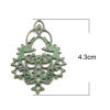 Picture of Zinc Based Alloy Patina Connectors Irregular Antique Bronze 43mm x 30mm, 10 PCs