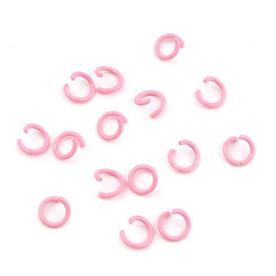 Imagen de Argollas Abierto Hierro Anillo Rosado 8mm Diámetro, 200 Unidades