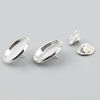 Immagine di Rame Basi per Cabochon Spilla Accessori Tondo Argento Placcato (Addetti 20mm) 22mm Dia., 10 Pz