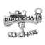 Imagen de 1 Unidad Zamak Joyería de la Universidad Colgantes Plata Antigua Diploma Nudo Mariposa Mensaje " CONGRATS DIPLOMA " Hueco 21mm x 16mm