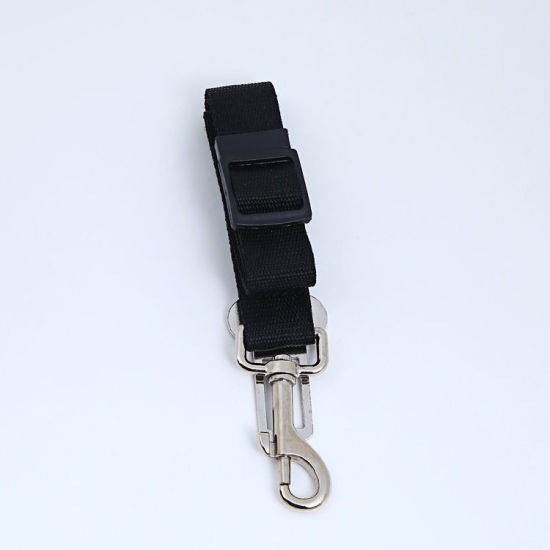 Picture of Black - 80x2.5cm Adjustable Pet Dog Car Seat Belt Leash Safety Buckle Car Supplies, 1 Piece